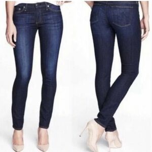 AG Adriano Goldschmied blue the Stilt Cigarette Leg denim jeans Sz 28